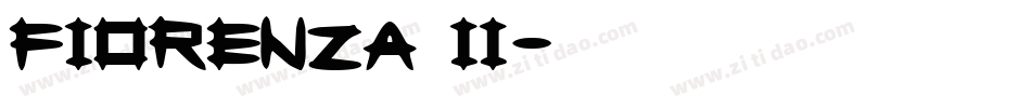 Fiorenza II字体转换